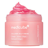 Medicube Collagen Jelly Cream – application on face for hydration and glow
