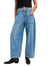 wide leg jeans for women front view